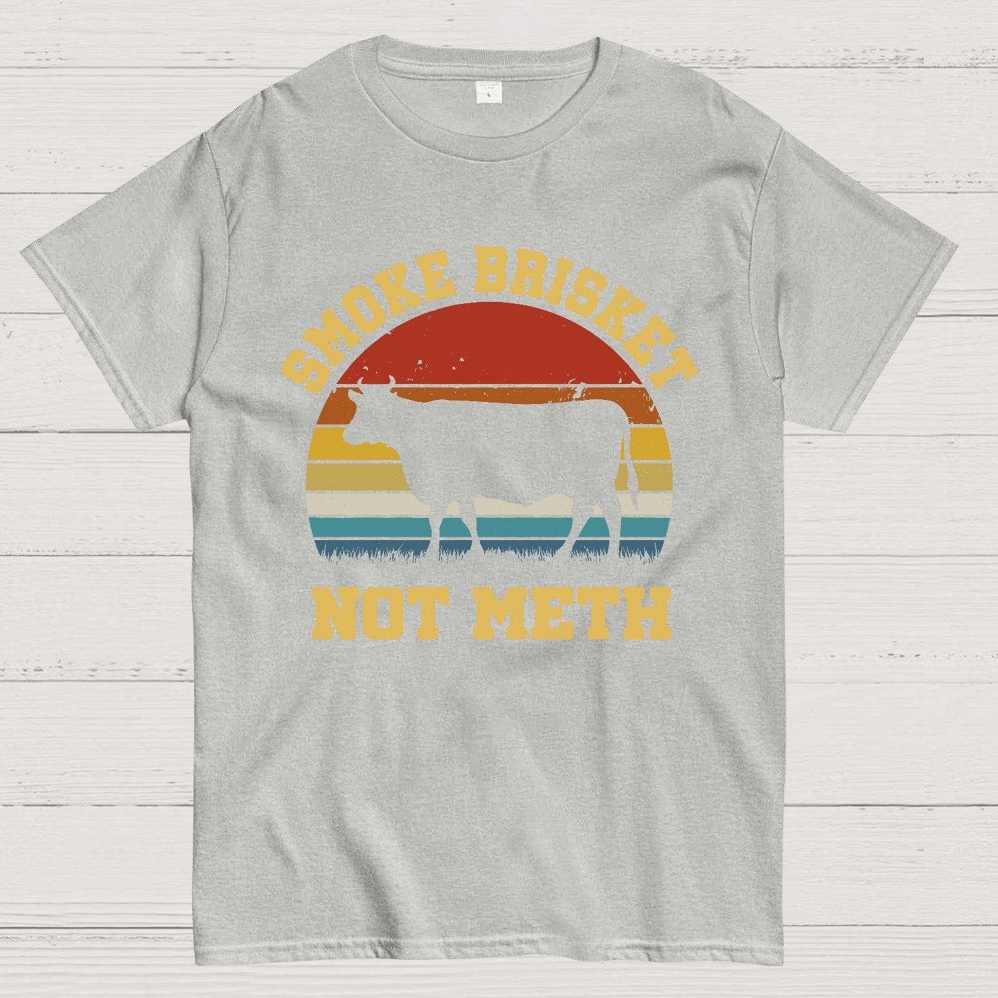 Smoke Brisket Not Meth Geek T-Shirt