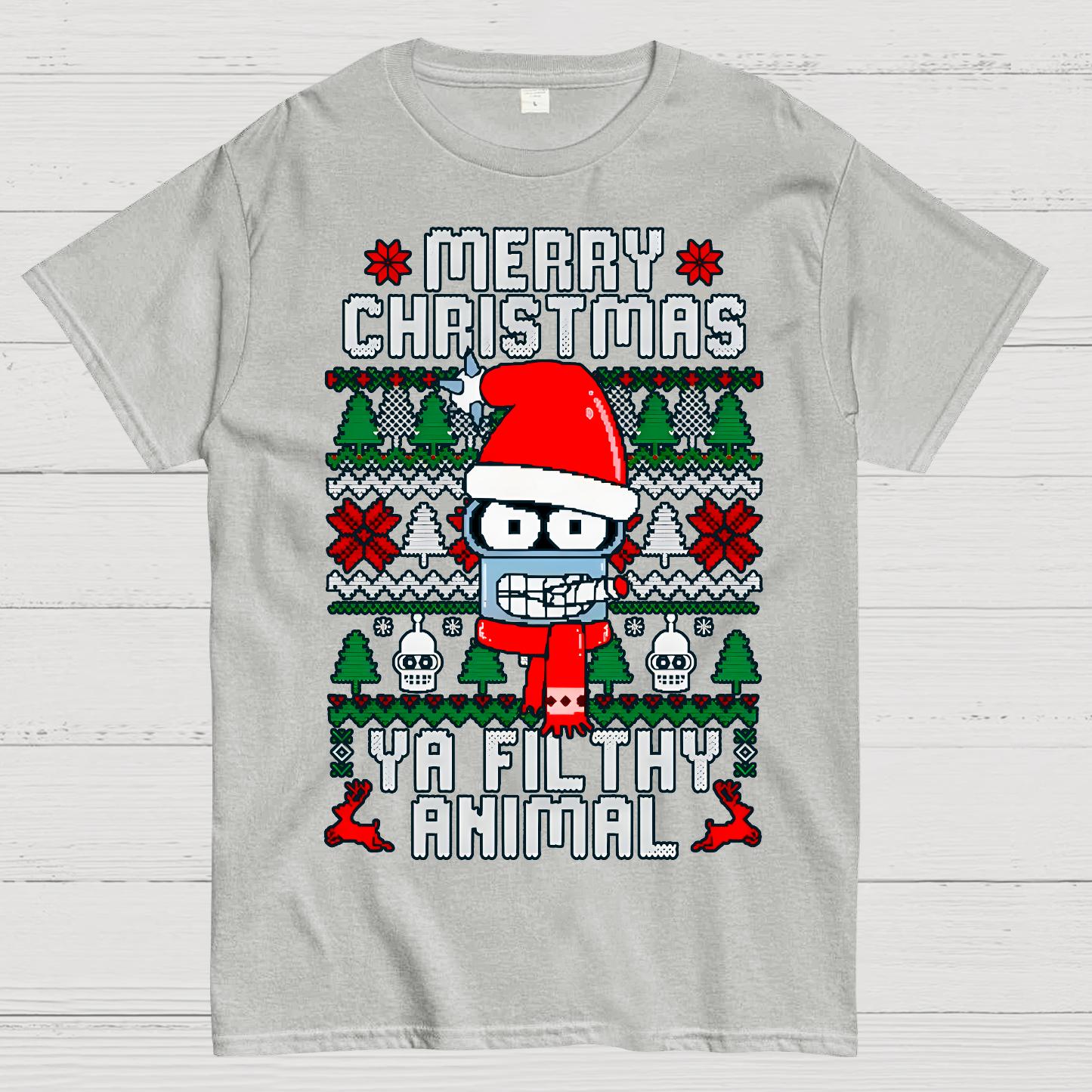 Merry Christmas Ya Filthy Animal Geek T-Shirt