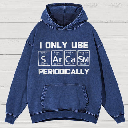 Sarcasm Periodic Table Element Vintage Distressed Hoodie
