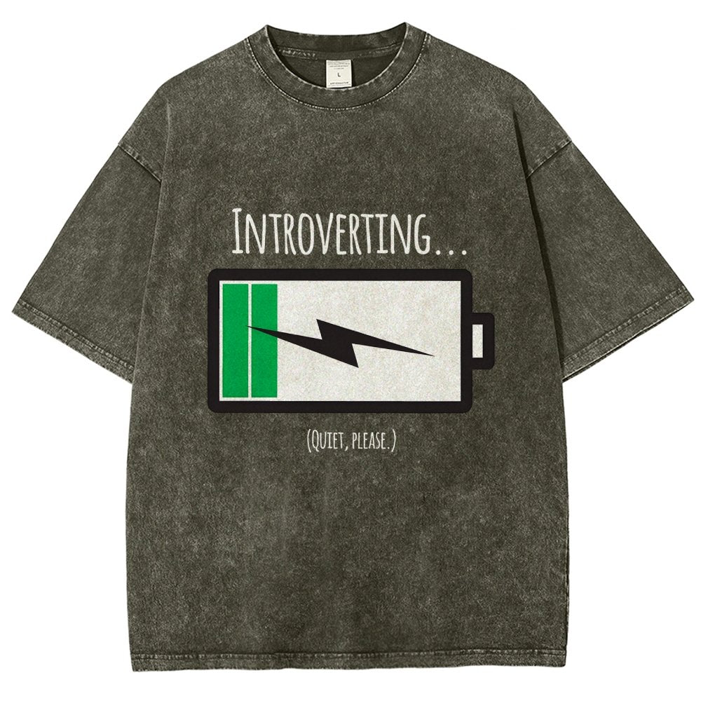 Introverting Vintage Distressed T-shirt