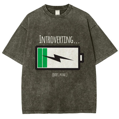 Introverting Vintage Distressed T-shirt