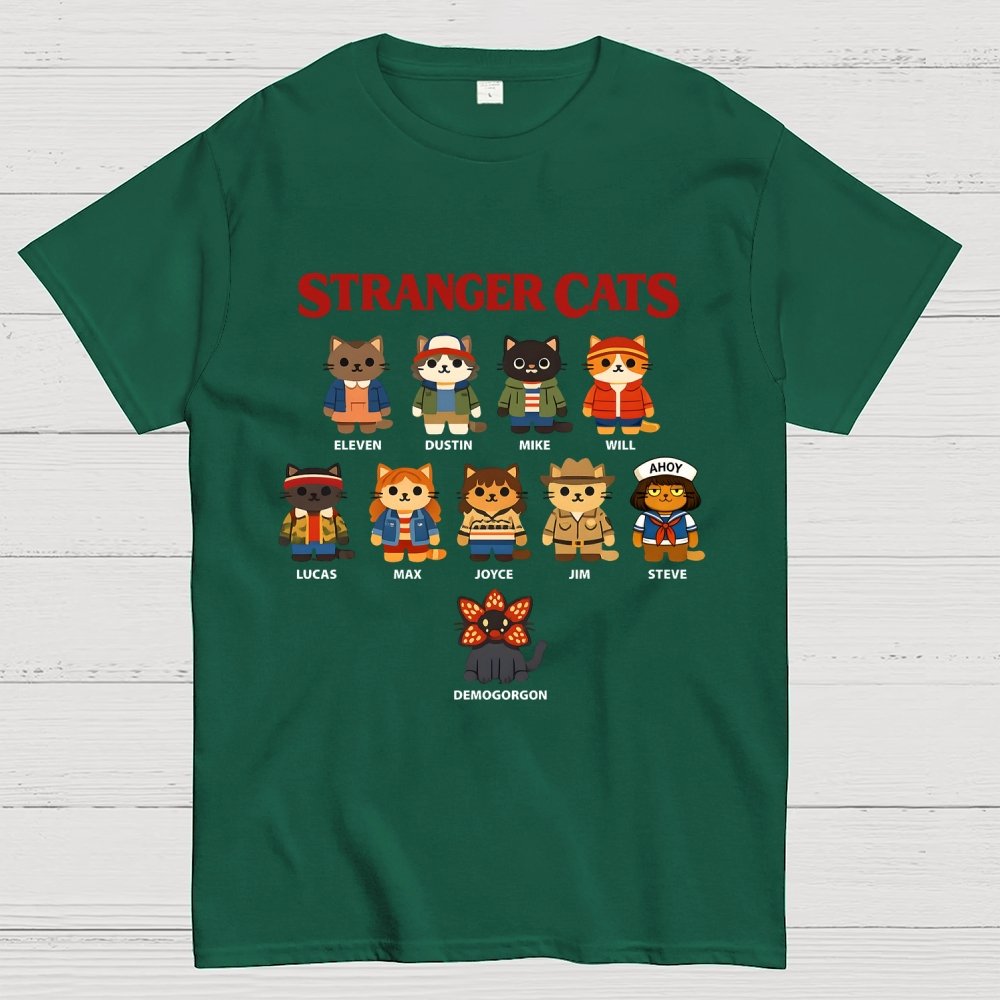 Stranger Cats Geek T-Shirt