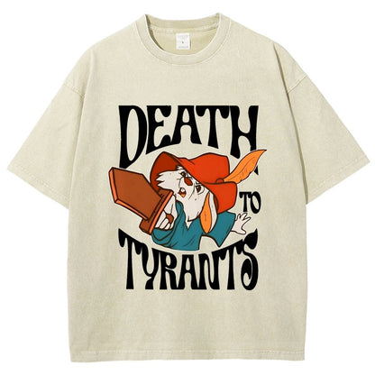 Skippy Rabbit Death To Tyrants Vintage Distressed T-shirt