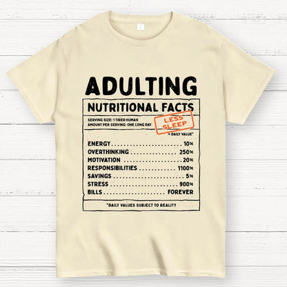 Adulting Facts Geek T-Shirt