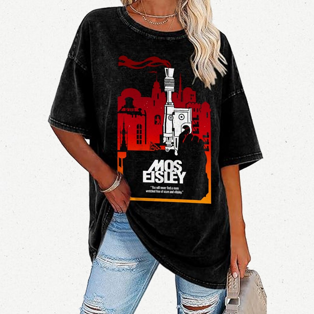 Galactic Streets Vintage Distressed T-shirt