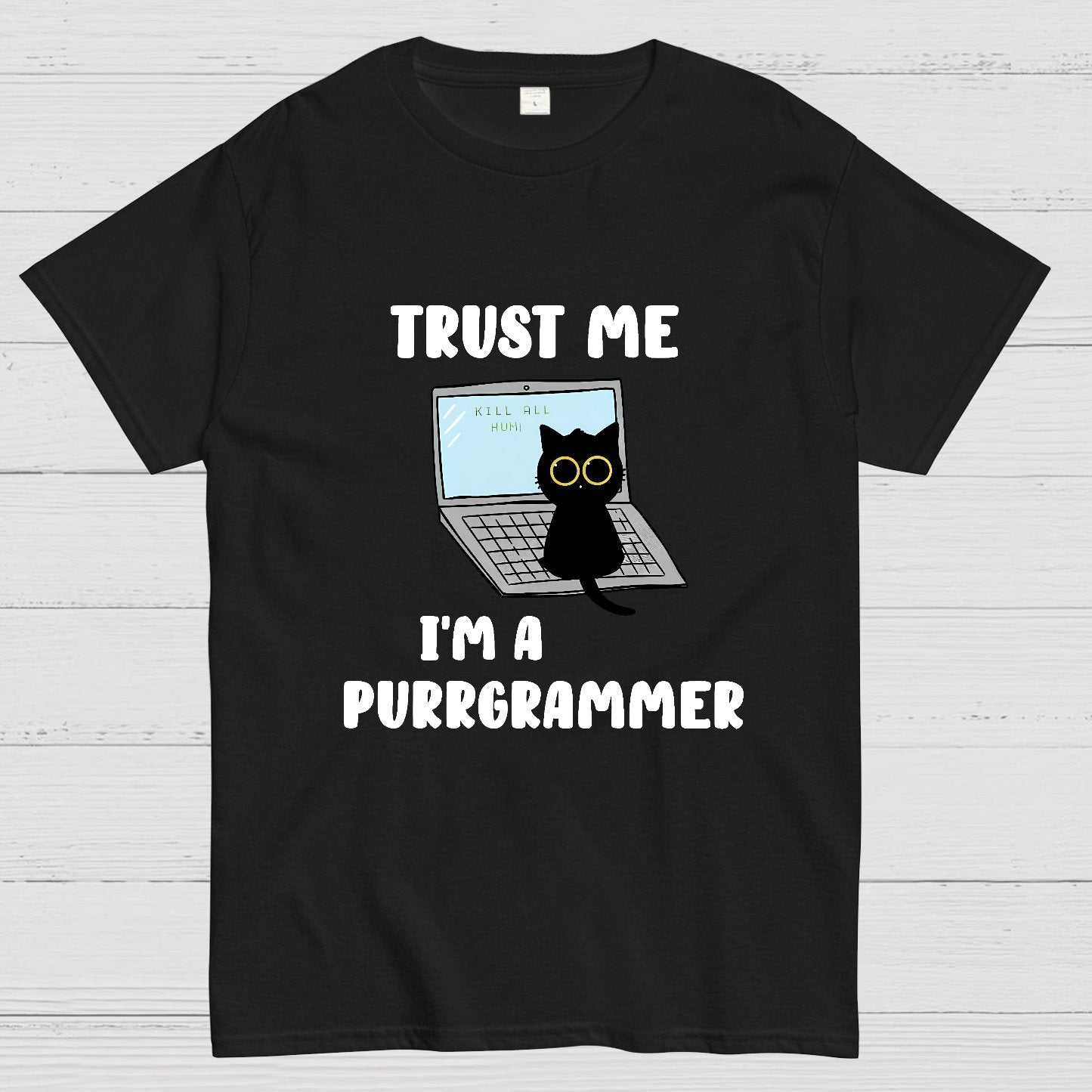 I'm A Purrgrammer Funny Cat Nerdy T-Shirt