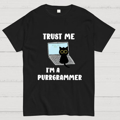 I'm A Purrgrammer Funny Cat Nerdy T-Shirt