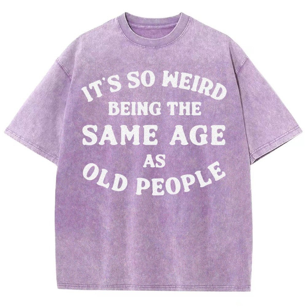 Same Age As Old People Vintage Distressed T-shirt