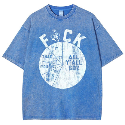 Sentiment Quantification Failure Pie Chart Vintage Distressed T-shirt