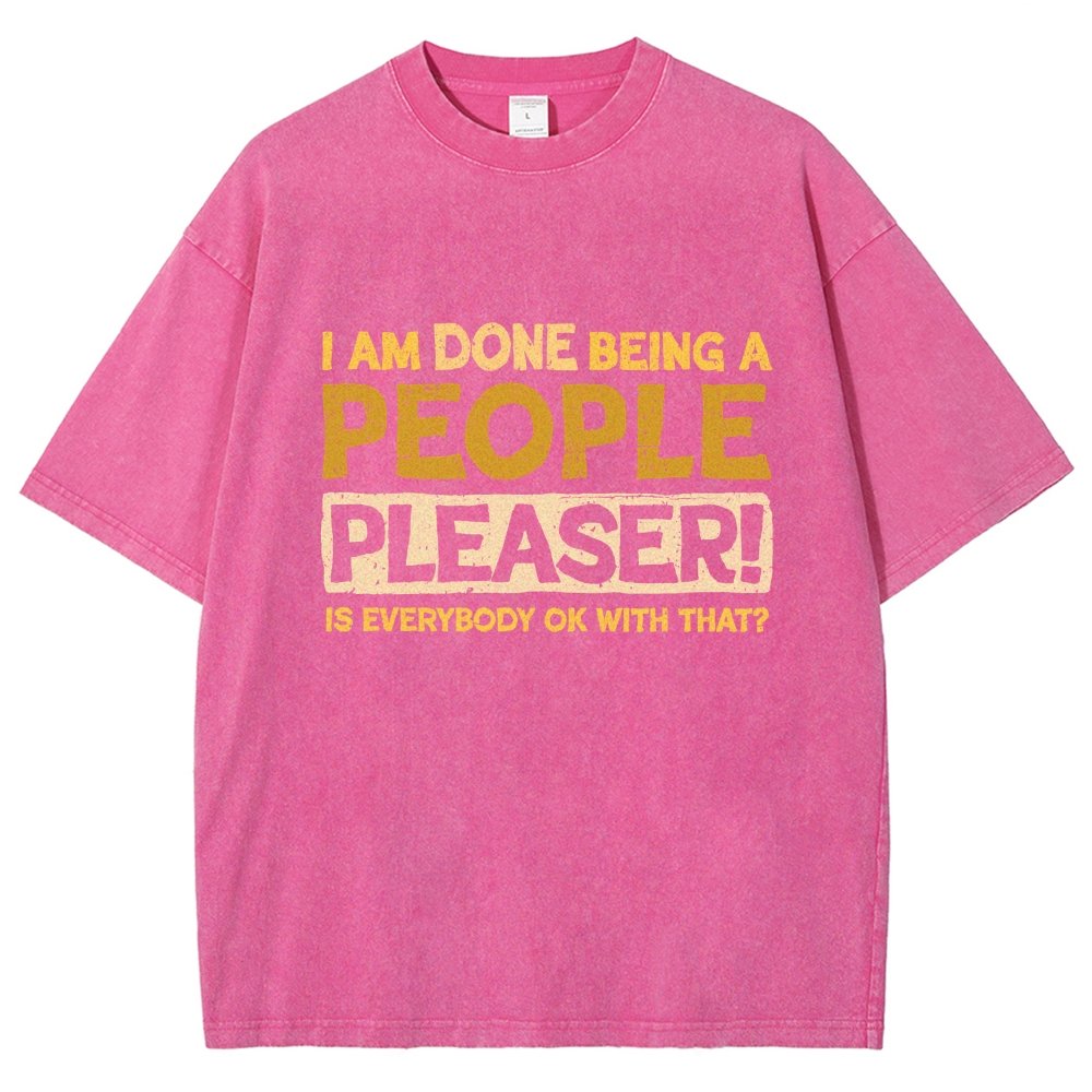 Still A People Pleaser Vintage Distressed T-shirt