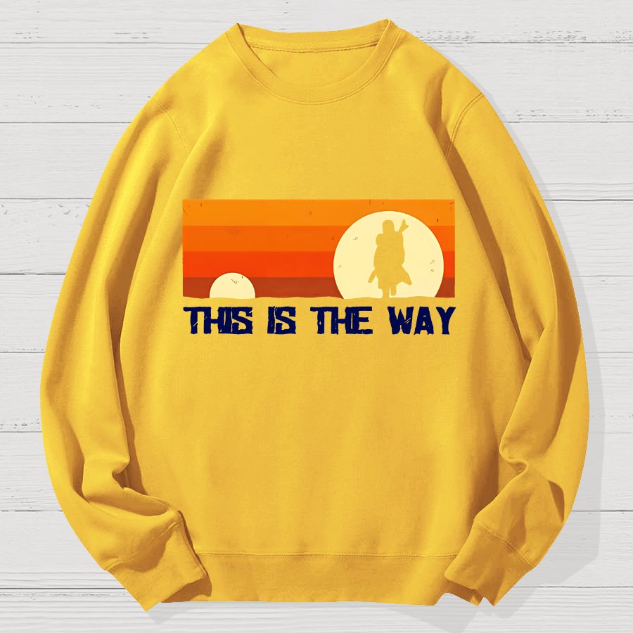 This Is The Way Geek Cotton Sweatshirt
