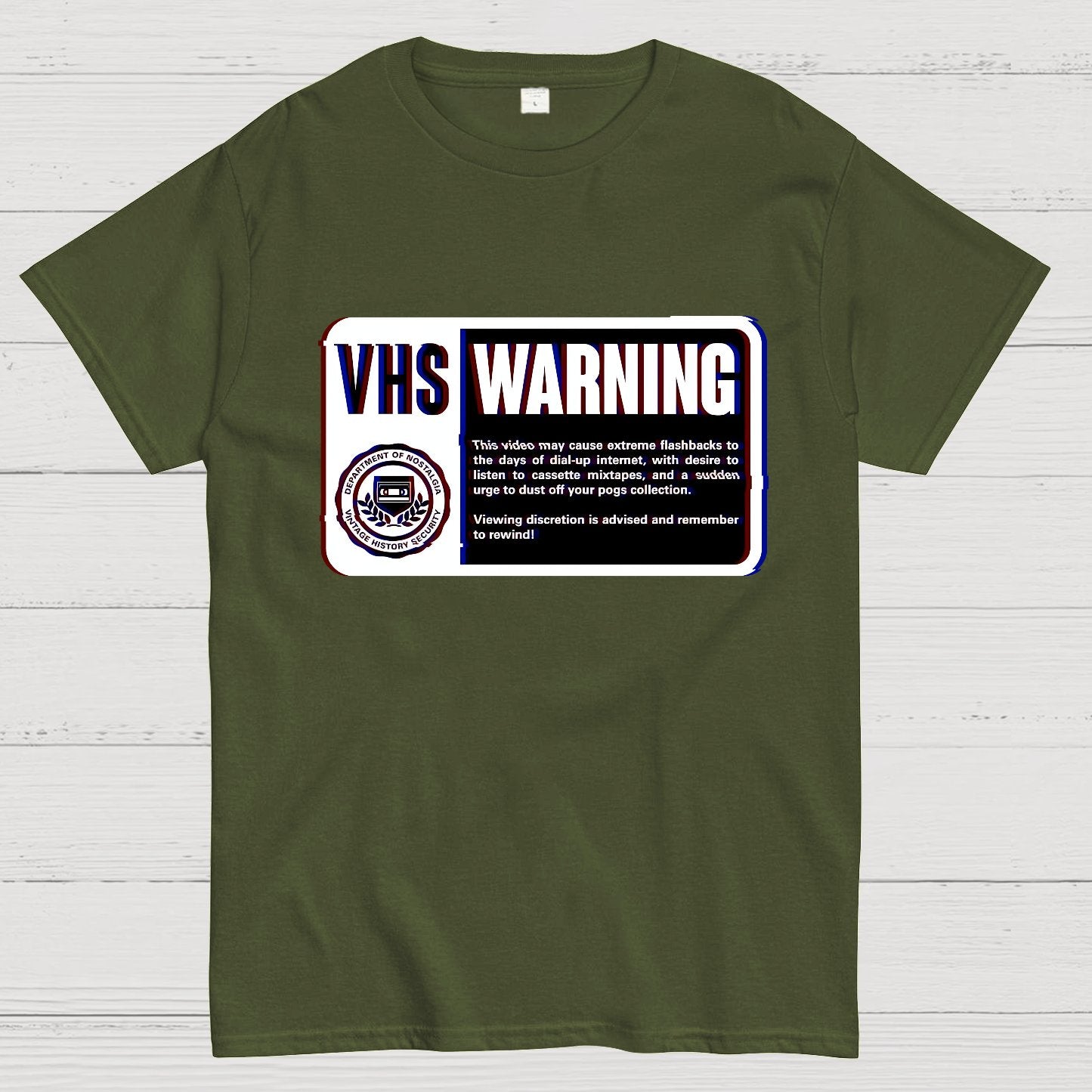 VHS Nostalgia Warning Buy Now Geek T-Shirt