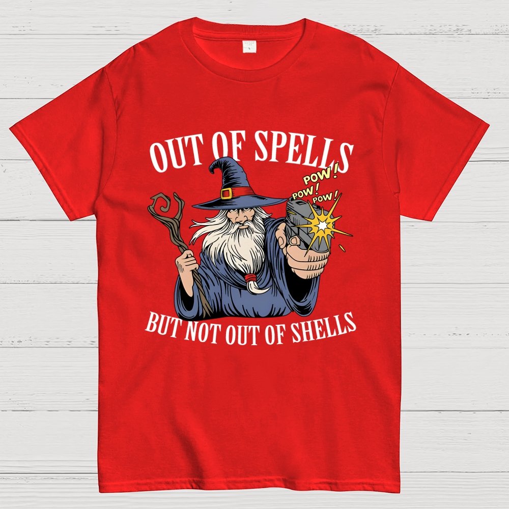 Out of Spells but Not Out of Shells Unisex Geek T-Shirt