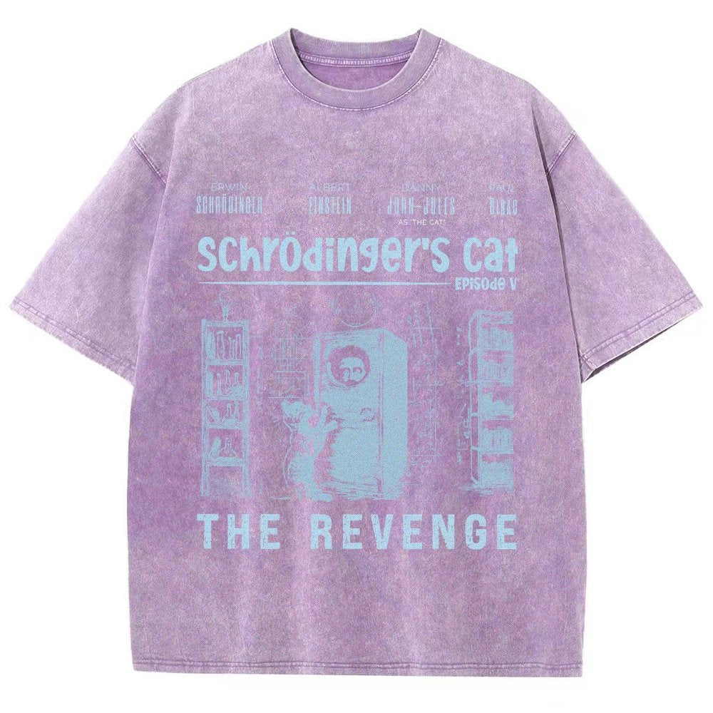Schrödinger's Cat Revenge Vintage Distressed T-shirt