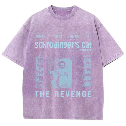 Schrödinger's Cat Revenge Vintage Distressed T-shirt