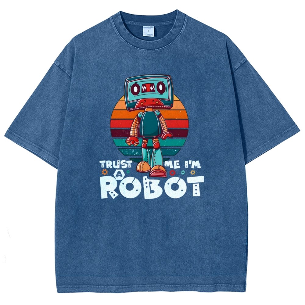 Trust Me I'm A Robot Vintage Distressed T-shirt