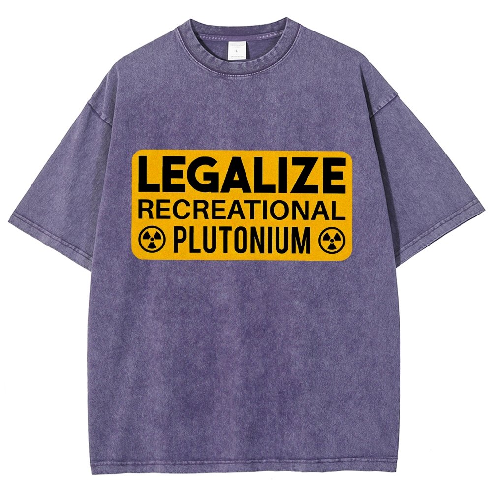 Legalize Recreational Plutonium Vintage Distressed T-shirt