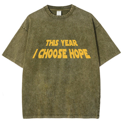 I Choose Hope  Vintage Distressed T-shirt