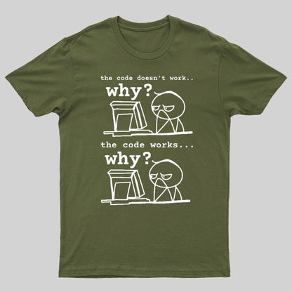 Software Engineer The Code Doesn't Work Why Geeky T-Shirt