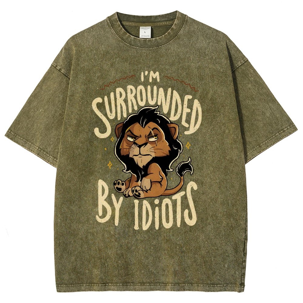 Surrounded by Idiots Vintage Distressed T-shirt