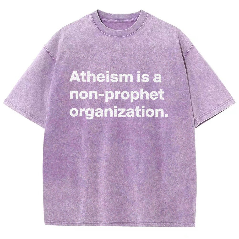 Atheism Is A Non-Prophet Organization Vintage Distressed T-shirt