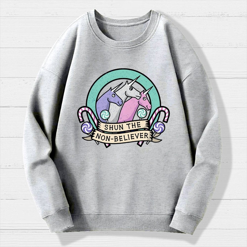 Shun the Non-Believer Geek Cotton Sweatshirt