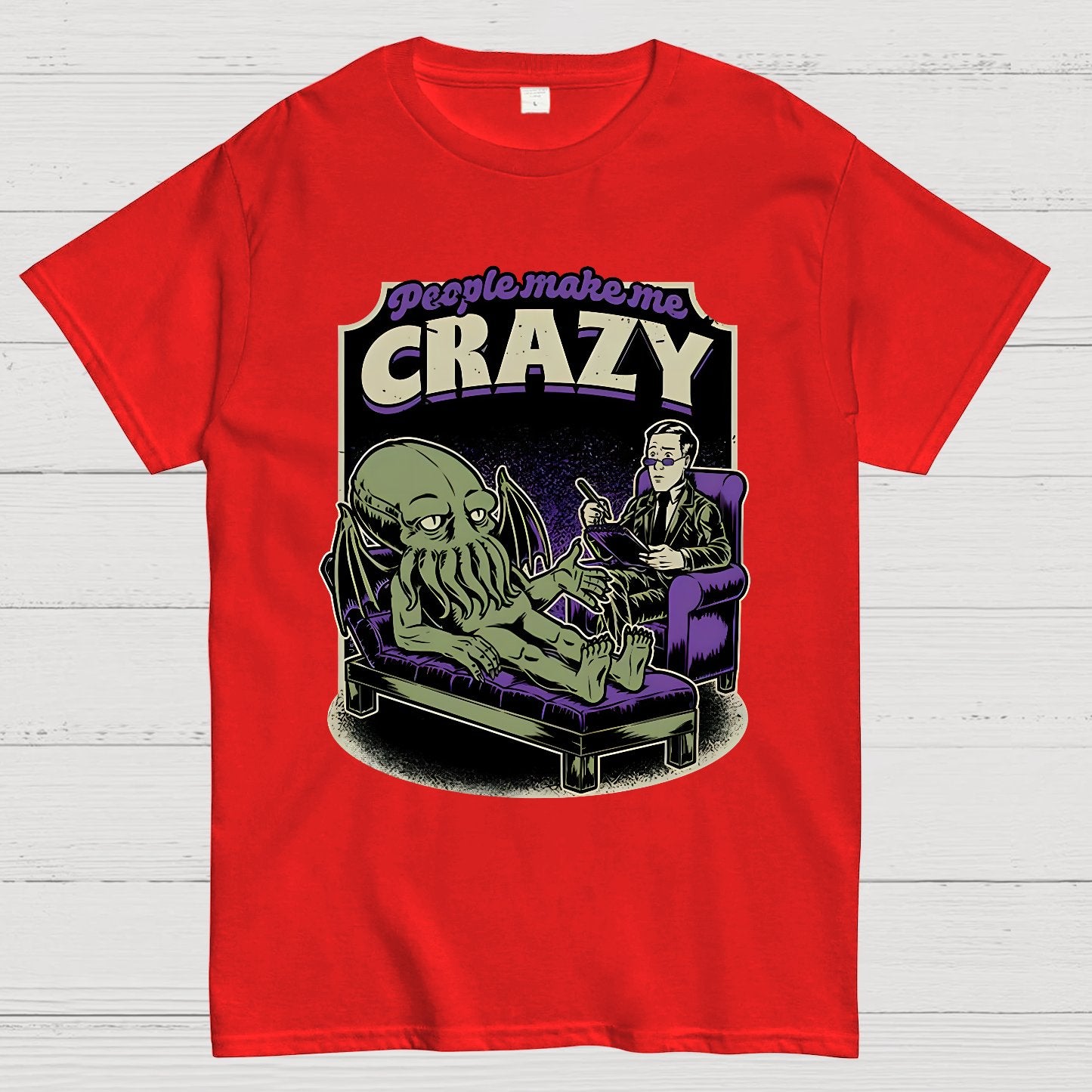 Lovecraft Cthulhu Therapy Geek T-Shirt