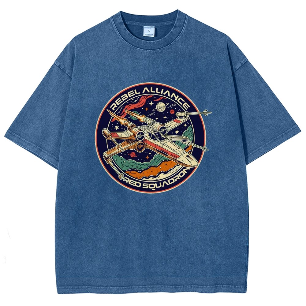 Squadron Patch Vintage Distressed T-shirt