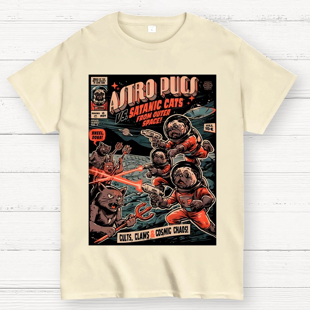 Astro Pugs Geek T-Shirt