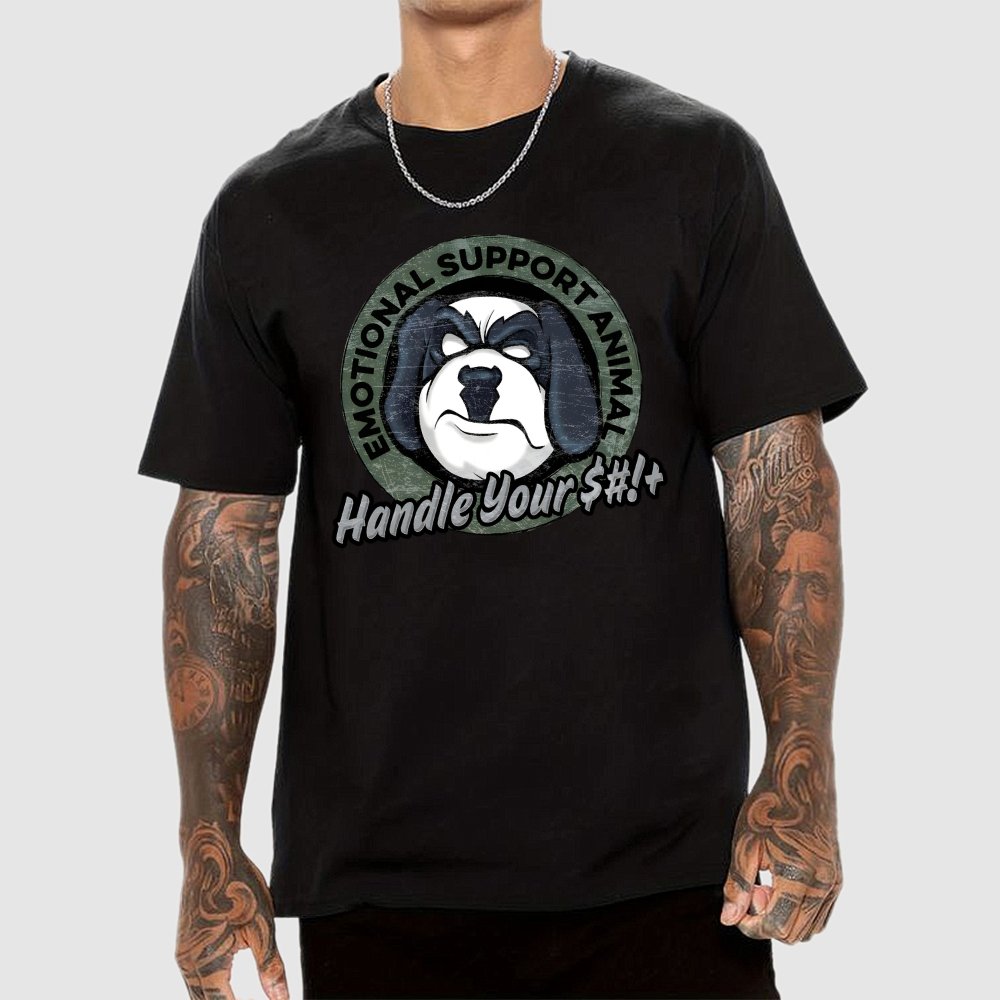 Emotional Support Animal Handle Your $#*!+ Geek T-Shirt