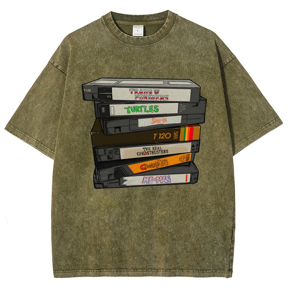 Nostalgic VHS - Action Edition Vintage Distressed T-shirt