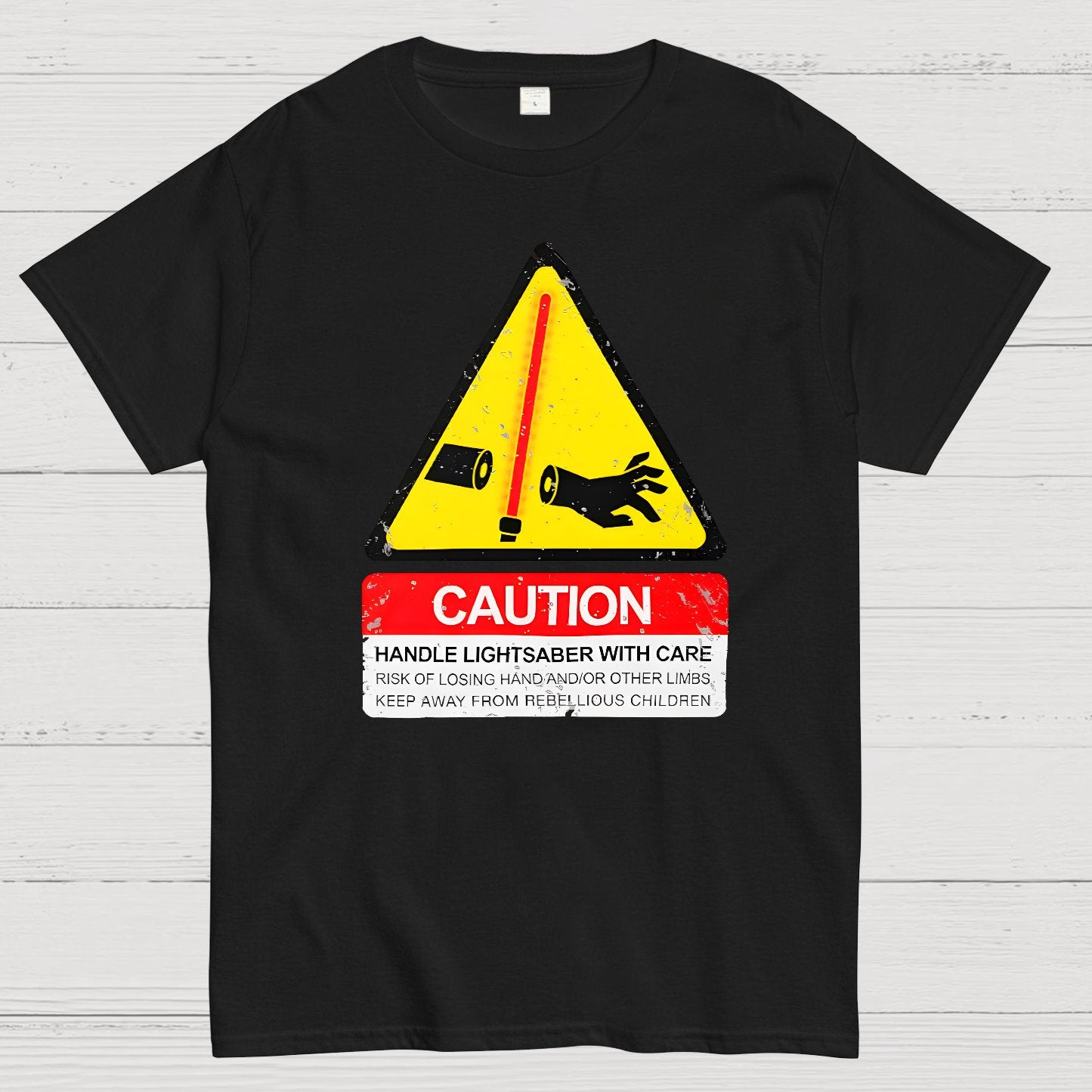 CAUTION Handle With Care Essential Geek T-Shirt