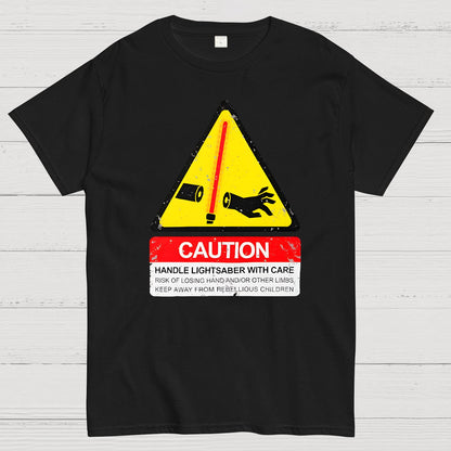 CAUTION Handle With Care Essential Geek T-Shirt