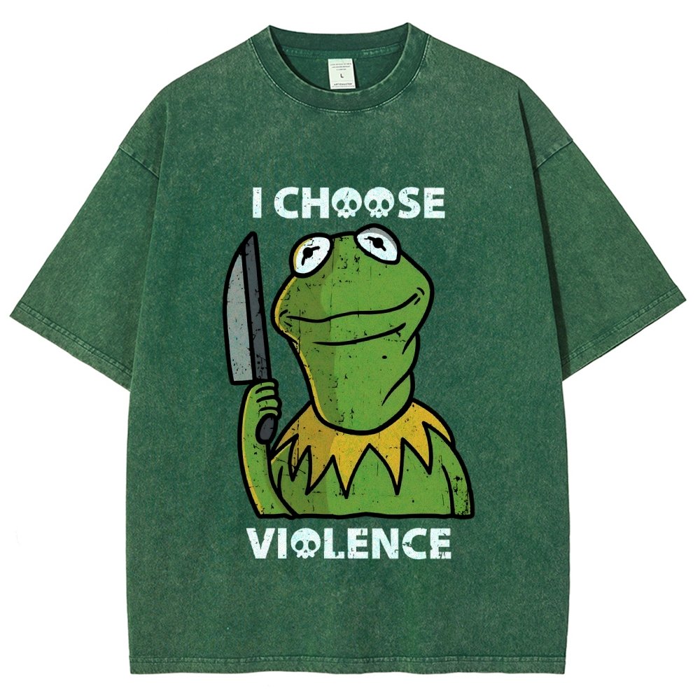 I Choose Violence Vintage Distressed T-shirt