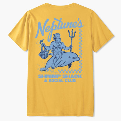 Neptune's Shrimp Shack Front And Back Printing Geek T-Shirt