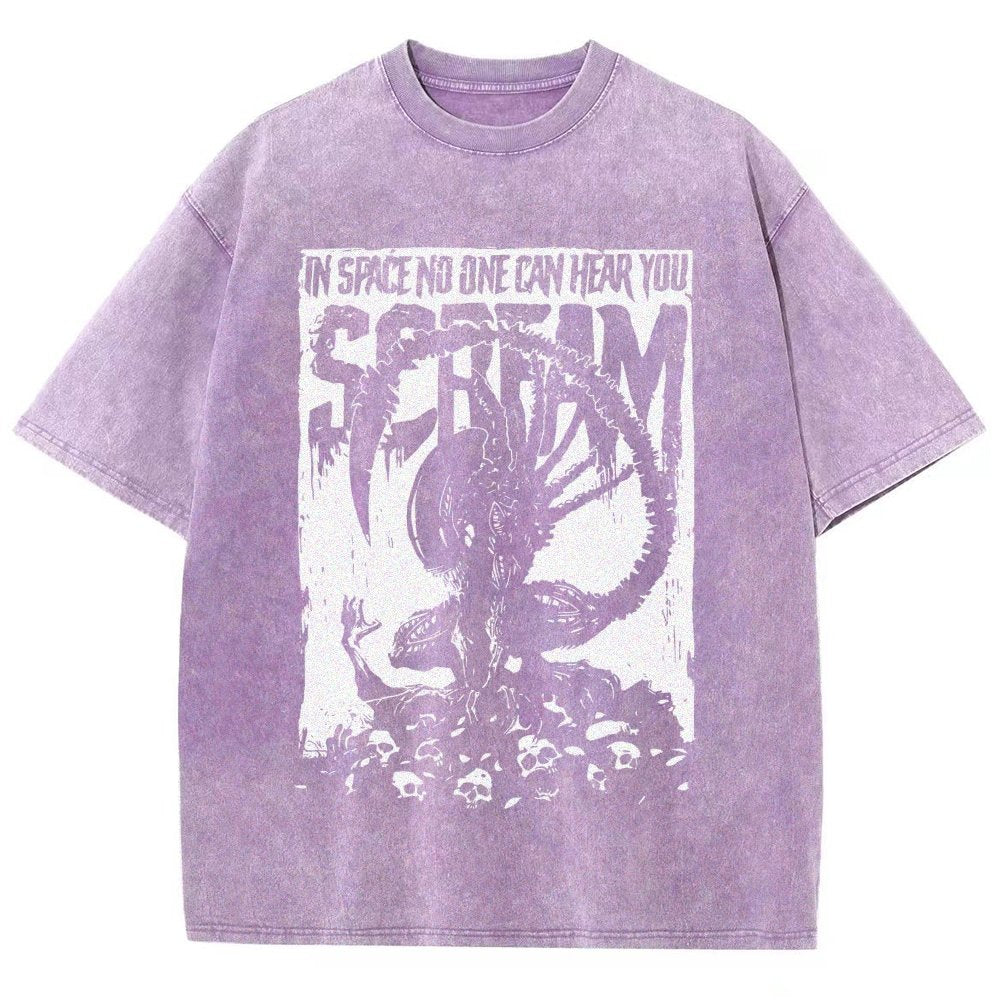 In Space No One Can Hear You Vintage Distressed T-shirt