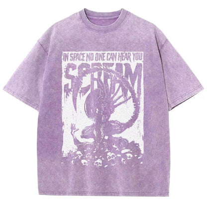 In Space No One Can Hear You Vintage Distressed T-shirt