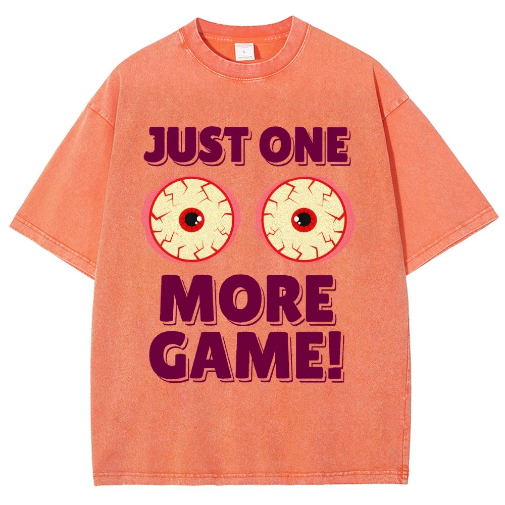 One More Game  Vintage Distressed T-shirt
