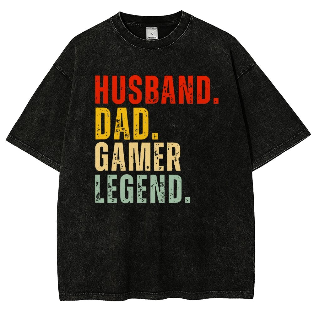 Gamer Dad Vintage Distressed T-shirt