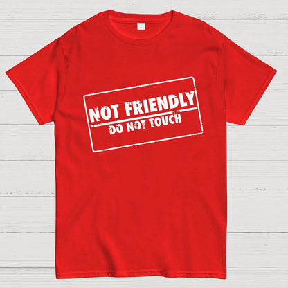 Not Friendly Stamp Geeky T-Shirt