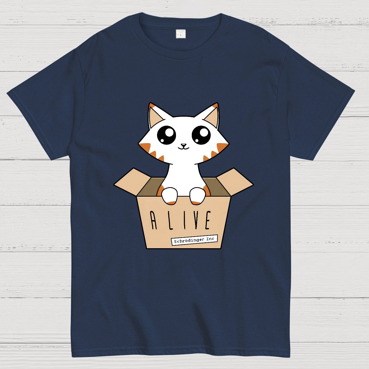 Schrödinger's Cat Glow in the Dark Nerdy T-Shirt