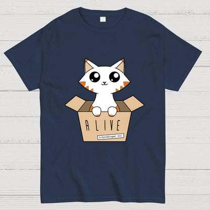 Schrödinger's Cat Glow in the Dark Nerdy T-Shirt