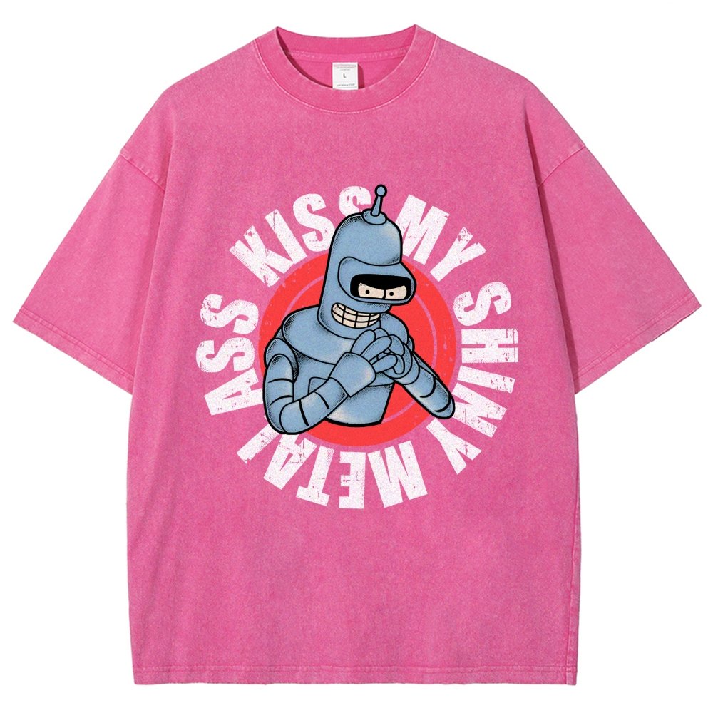 Kiss My Shiny Vintage Distressed T-shirt