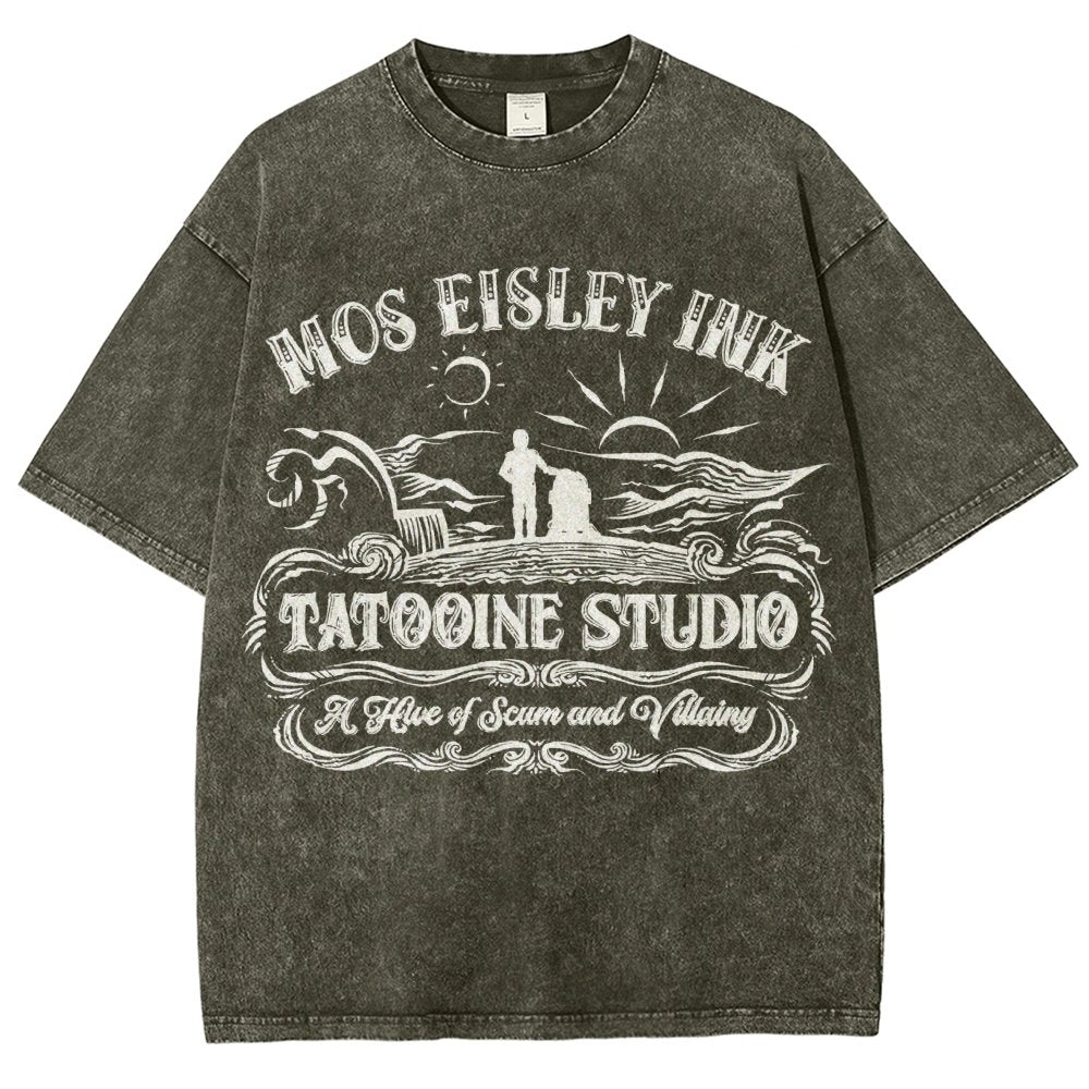 Tattoo-ine Studio Vintage Distressed T-shirt