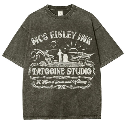 Tattoo-ine Studio Vintage Distressed T-shirt