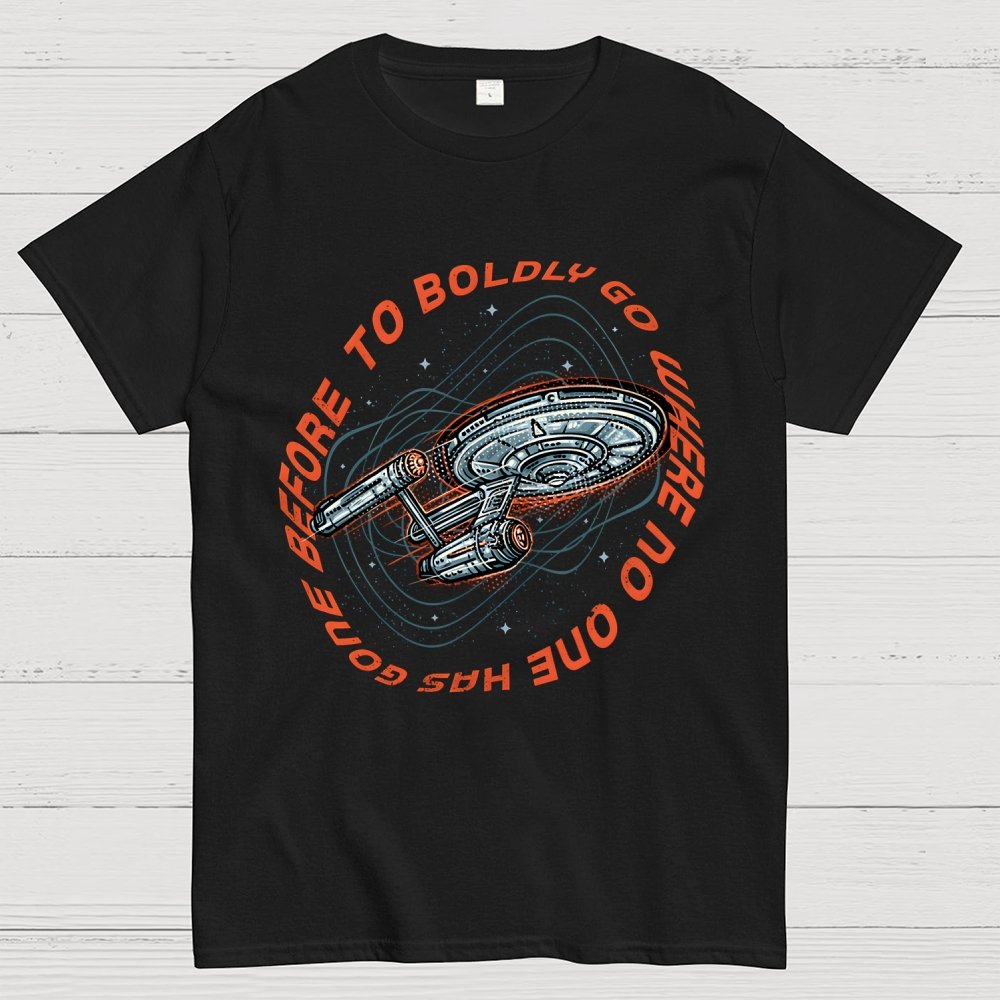 To Boldly Go Where No One Has Gone Before Geek T-Shirt