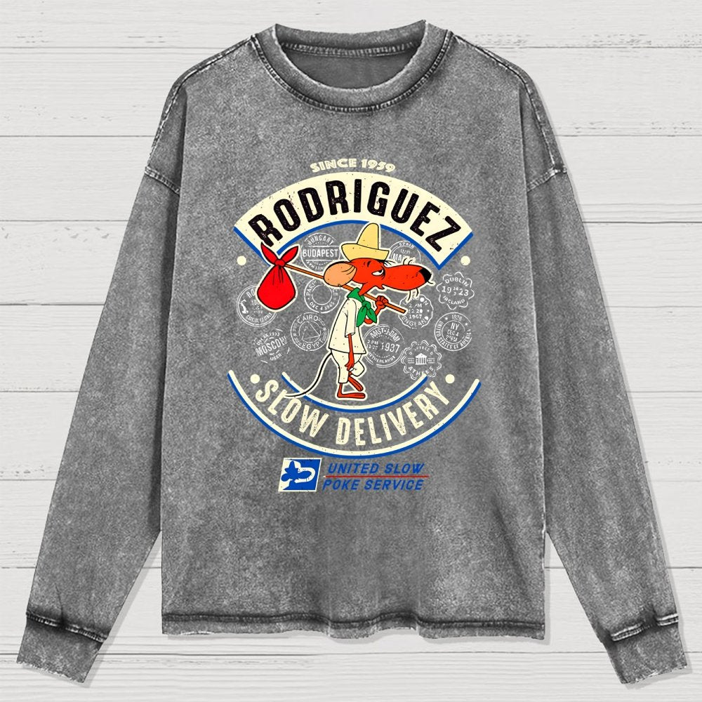 Slowpoke Delivery Service Washed Long Sleeve Tee