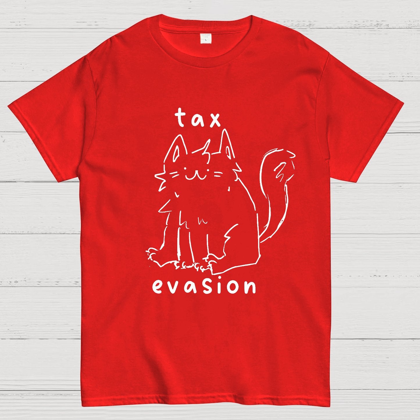 Tax Evasion Cat Geek T-Shirt