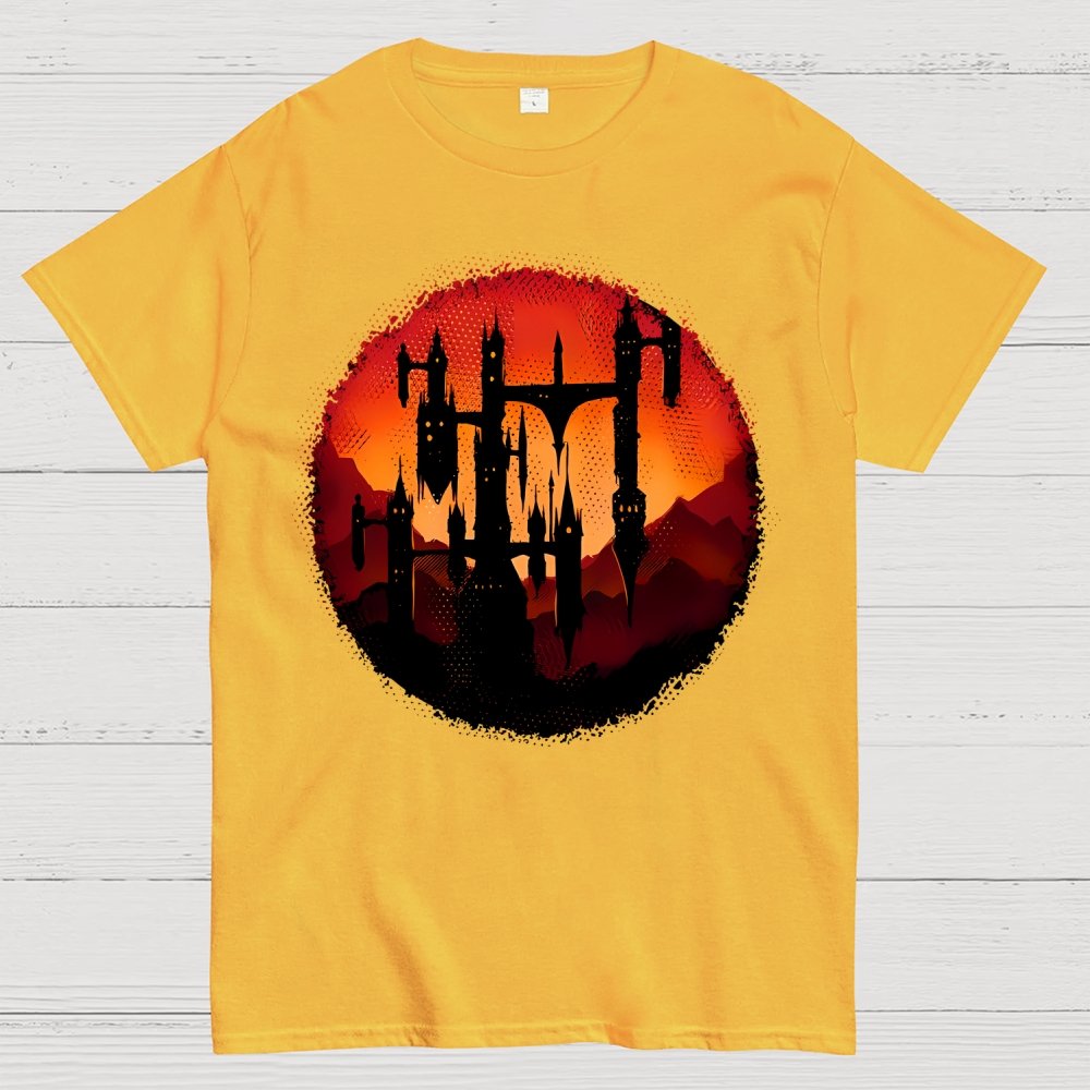 Castle Sunset Geek T-Shirt