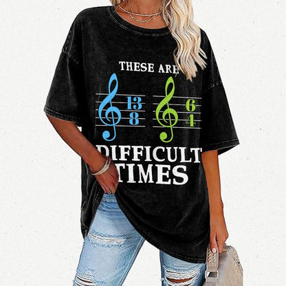 These Are Difficult Times Vintage Distressed T-shirt